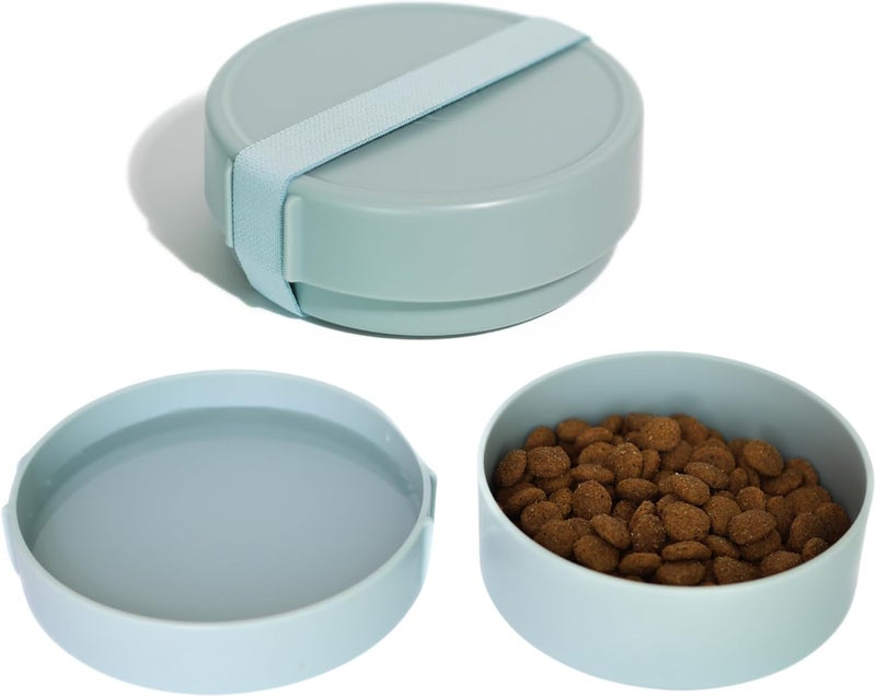 Barkin' Trails Barkin’ Trails Travel Dog Bowls, Portable Outdoor Water, BPA-Free Water Bowl Set, Food Grade Plastic Dog Travel Bowl, Dog Camping Essentials, Travel Container - Image 1